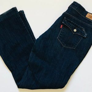 Levi's 515 Bootcut Jeans, Women's, 28X30 Dark Blue